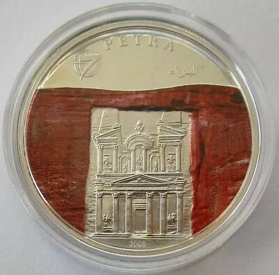 Mongolia 500 Togrog 2008 New Seven Wonders Petra Silver • $119