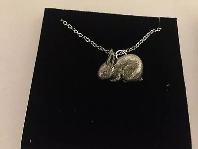 £9.95 • Buy Bunny Rabbit PP-A15 Emblem Silver Platinum Plated Necklace 18  