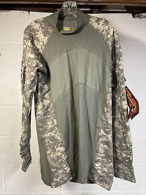 2008 US Army MASSIF ACU Camo Combat Shirt X-Large FR Padded NWT Un-Issued XL • $24.99