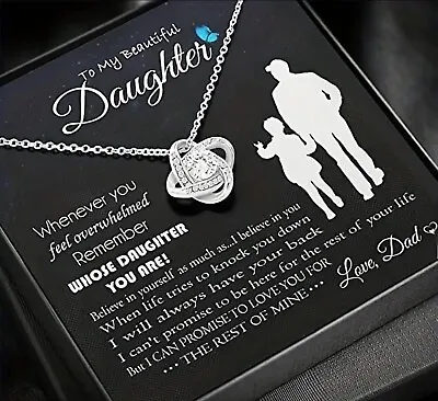 To My Daughter Necklace Gift For Daughter From Dad Daughter Father Necklace • $23.45