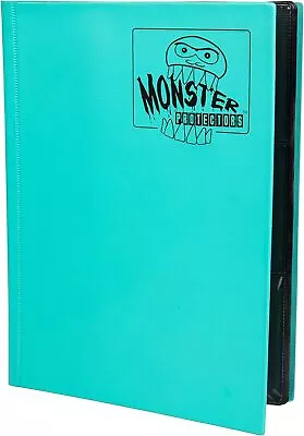 Monster Binder - 9 Pocket Matte Teal Album - Holds 360 Yugioh Magic And • $26.89