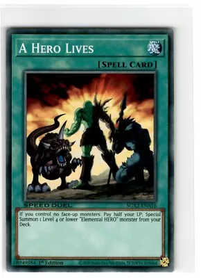 Yu-Gi-Oh! Speed Duel A Hero Lives Common SGX2-ENA16 Near Mint 1st Edition • $1.94