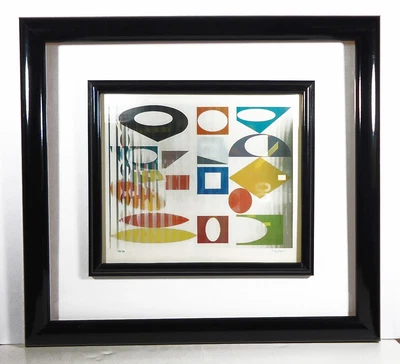 $2975 • Buy 1990 Yaacov Agam PETIT SECRET ROMANCE Signed, Numbered 73/99 & Framed Agamograph