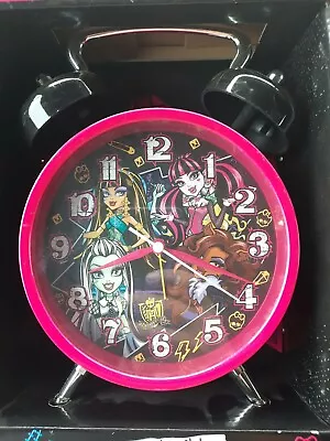Monster High Ghoulish Alarm Clock Twin Bell Alarm New In Box S4 • $16.50