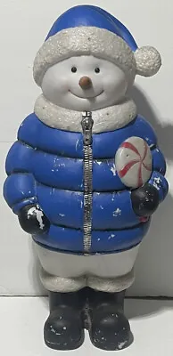 Snowman 36” W/ Peppermint Christmas Blow Mold Takes Battery Powered Outdoor • $40