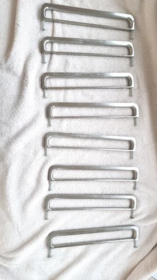 8 Handles Brushed Steel For Furniture/kitchen/cabinet/drawer/wardrobe • £10