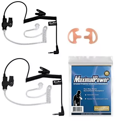 CIA 3.5mm Police Listen Only Acoustic Tube Earpiece With One Pair Medium Molds • $21.69