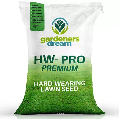 Gardeners Dream Hard-wearing Premium Tough Back Garden Lawn Grass Seed • £114.99