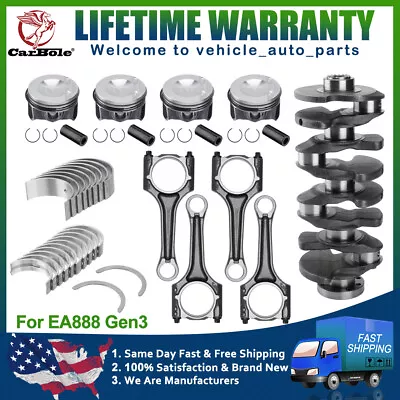 2.0L TFSI Engine Rebuild Kit Crankshaft 06L105101D For Audi A3 A4 A5 VW Golf GTI • $148.74