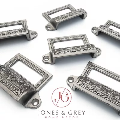 £3.99 • Buy Cast Iron Ornate Filing Cabinet Metal Cup Cabinet Drawer Knobs Pulls Handles