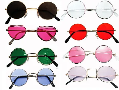 John Lennon Style Sunglasses Ozzy Osbourne Hippy 70's 80's Fancy Dress Glasses • £2.75