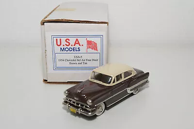 . Usa Models Engine City Usa-5 Chevrolet Bel Air Four Door 1954 Mint Boxed • $260.69