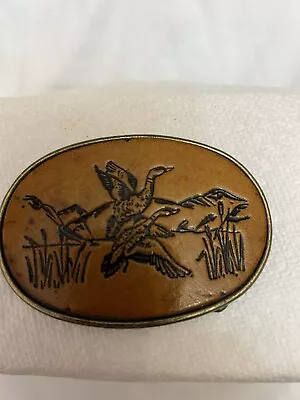 1981 Duck Hunter Belt Buckle Solid Brass • $19.99