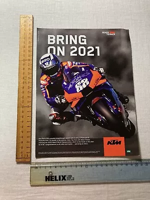 Double Sided Magazine Print AD 1 Page Motorcycle Helmet Jacket Shoes Tyres 2020 • $38.14