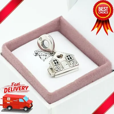 Pandora Mum's House Pendant Charm Mama Love Family Home Dangle 797056EN160 • £36.05