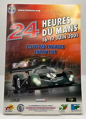 24 Hours Of Le Mans Entry List 16-17 June 2001 FRENCH • £25