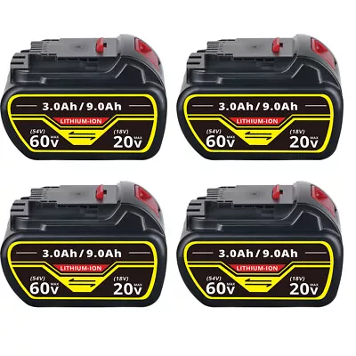 1~4X 9.0Ah Li-Ion Battery For DEWALT DCB547 18V / 54V MAX FLEXVOLT DCB609 DCB606 • £62.90