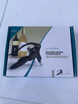 £10 • Buy Cellar Dine Deluxe Lever Corkscrew Boxed  New