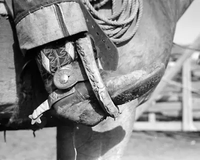 Boots Spurs Horse Stirrups Montana Cowboy West Vintage Old Photo Multiple Sizes • $22