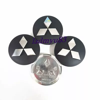 60MM Chrome LOGO Car Wheel Rim Center Cap For Mitsubishi Galant Eclipse Lancer • $16.50