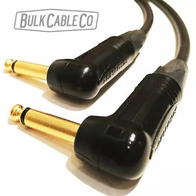 4 Ft -  Mogami 2524 Guitar Cable - Neutrik Right Angle Gold Plugs - Ra/ra Ends • $32.35