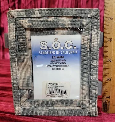 NWT NEW I.D. ID ADJUSTABLE Armband Holder Card Pass School Duty Military WALLET • $12.99