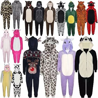 Animal A2Z Onesie One Piece Kids Pyjamas Sleepsuit Costume Gifts For Girls Boys • £14.99