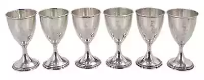 International Sterling 1209  Sterling Silver  Water ~ Wine Goblet - 6  Tall Each • $120