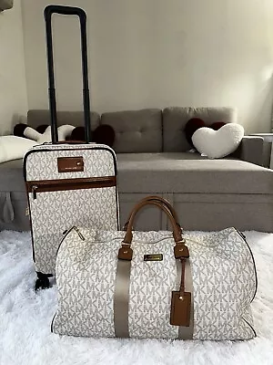 Michael Kors Trolley Carry On Suitcase And Matching Weekender Duffle Bag • $500