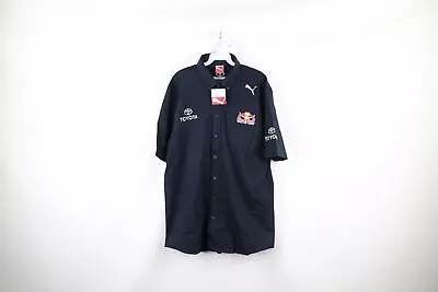 New Puma Mens Large F1 Toyota Red Bull Racing Pit Crew Button Shirt Verstappen • $93.46