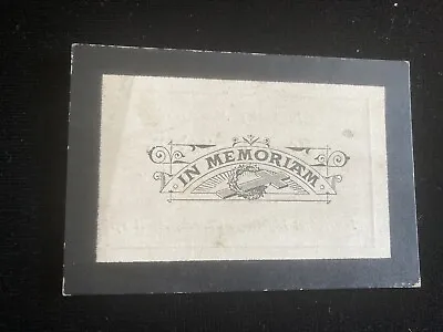 1891 In Memoriam Funeral Mourning Card Joseph Sugden Age 60 Clayton Yorkshire • £2