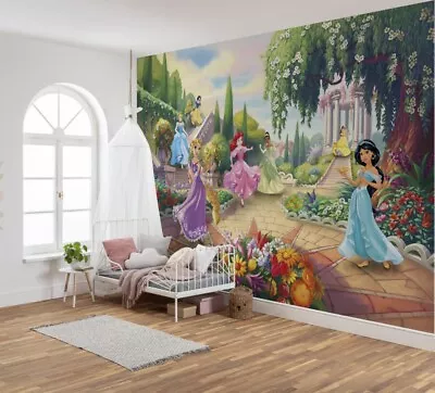 Girly Bedroom Disney Characters Wall Mural Photo Wallpaper Green Decor Princess • £64.99