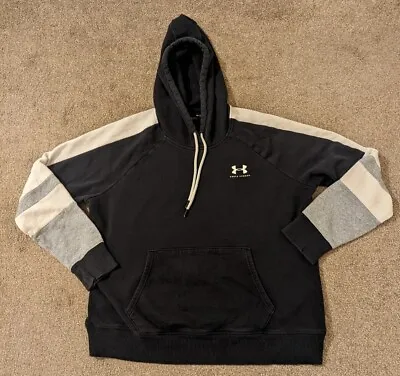 UNDER ARMOUR HOODIE JUMPER Sport Pullover Gym Sweater Womens Unisex Size Large • £9.95