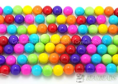 Top Czech Opaque Coated Glass Pearl Round Beads 4mm 6mm 8mm 10mm 12mm 14mm 16'' • $1.99