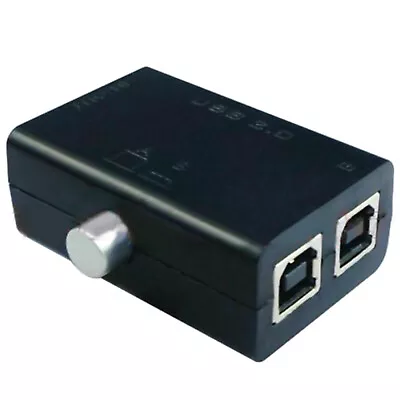 USB Sharing Share Switch Box Hub 2 Ports PC Computer Scanner Printer Manual I • $4.31