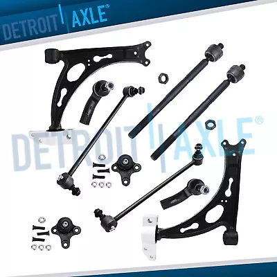$139.82 • Buy 10pc Front Lower Control Arms +Ball Joints Kit For Jetta Golf Eos GTI A3 Quattro