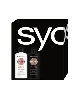 Syoss Keratin Shampoo 440ml & Conditioner 440ml Gift Set • £23.74