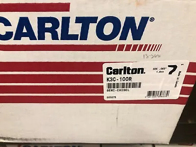 £249.95 • Buy Carlton K3C Semi-Chisel Chainsaw Chain .325 X .063 /1.6mm 100ft Reel For Stihl