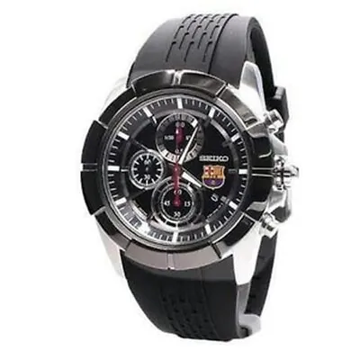 SEIKO Lord SNDE81P1 Chronograph FCB Barcelona Football Watch Quartz Barca 7T92 • $255