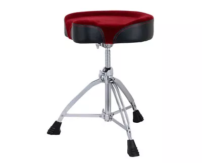 Mapex Double Braced 3-Leg Red Leatherette Drum Throne • $199