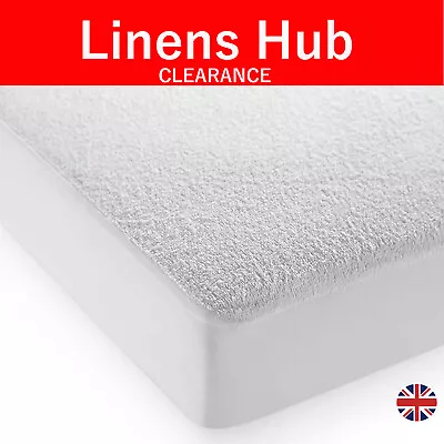£0.99 • Buy Mattress Cover Protector Waterproof Terry Fitted Sheet Single Double King Size