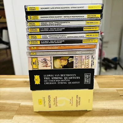 Classical 25 Disc Cd Lot Deutsche Grammophon Karajan Emerson String Quartet Set • $38.95