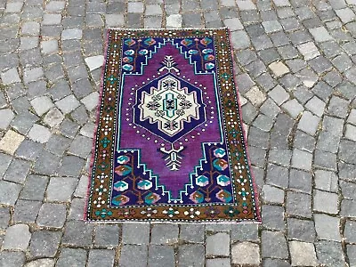 Small  Accent Rugs Turkish Rugs Home Decor Rug Bedroom Rug  24 X 37 Ft • $320.36