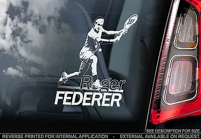 £3.99 • Buy Roger Federer - Car Window Sticker - Tennis RF Switzerland Sign Art Gift Print