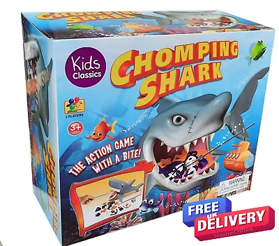 Kids Classics Chomping Shark Action Game Toy With A Bite Great Fun Gift • $29.06