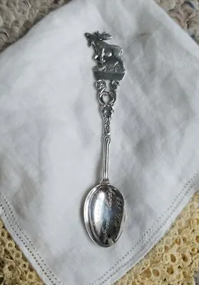 Vintage Germany Silver Plated On EPNS REV FIRE SIDE INN LODGE MOOSE SPOON • $5