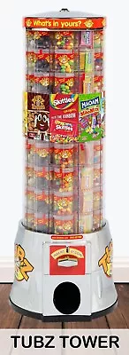 £1.25 • Buy Free For Local Businesses Tubz Sweet Vending Machine Dispenser Tower And Samples