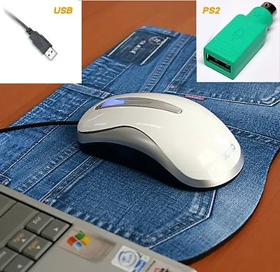 Actto Optical White Mouse USB PS/2 For DELL Inspiron Sony HP Toshiba Mac DeskTop • $9.99