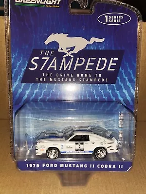 Greenlight 1/64 The Stampede 1976 Ford Mustang II Cobra II White • $8.50