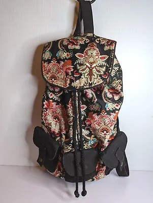 Ecote Urban Outfitters Backpack Y2K Paisley Bandana Tattoo Black Floral Cotton  • $22.58